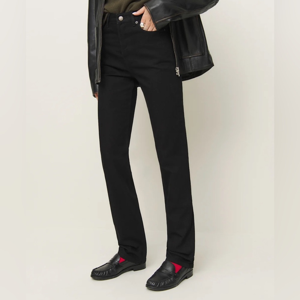 Reformation Cynthia High Rise Straight Long Jeans, 29